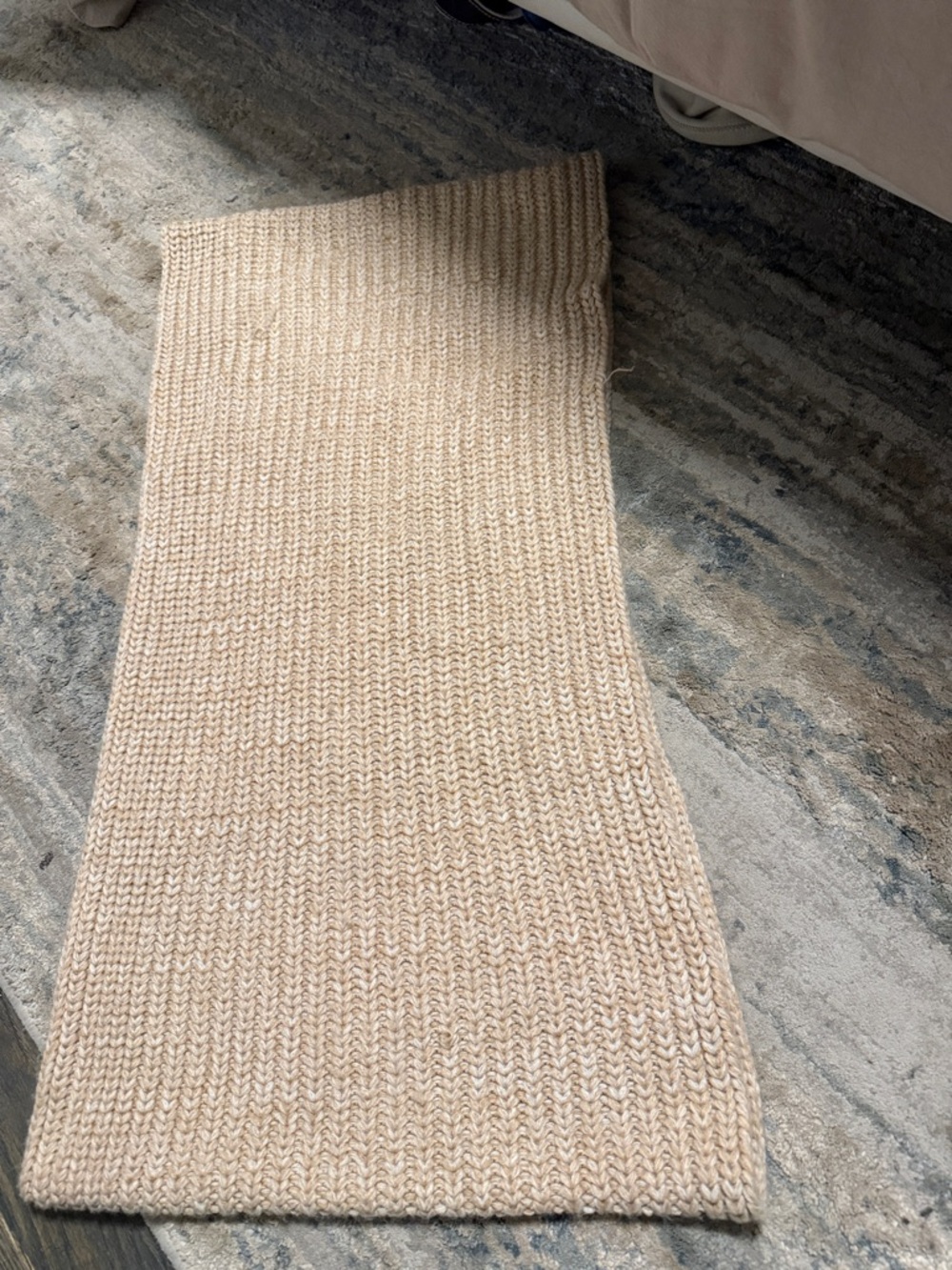 J. Crew Beige Knit Scarf